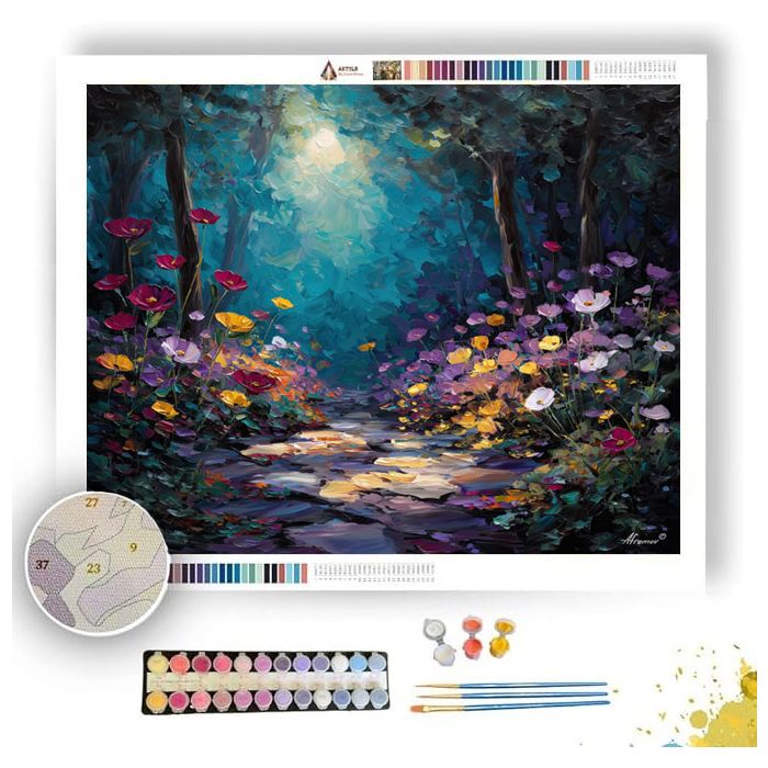 MOONFLOWER CLEARING - Paint by Numbers Full Kit