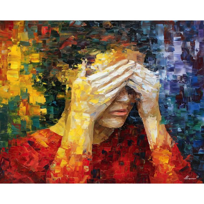 identity blur,psychological art,oil painting