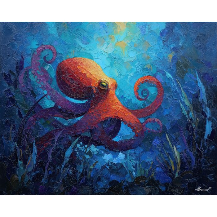 curious, depth, palette knife, oil painting, impasto, textured paint, layered pigment, scraped surface, thick strokes, expressive texture, hand painted, fine art, material depth, visual rhythm, atmospheric, color control, painterly surface