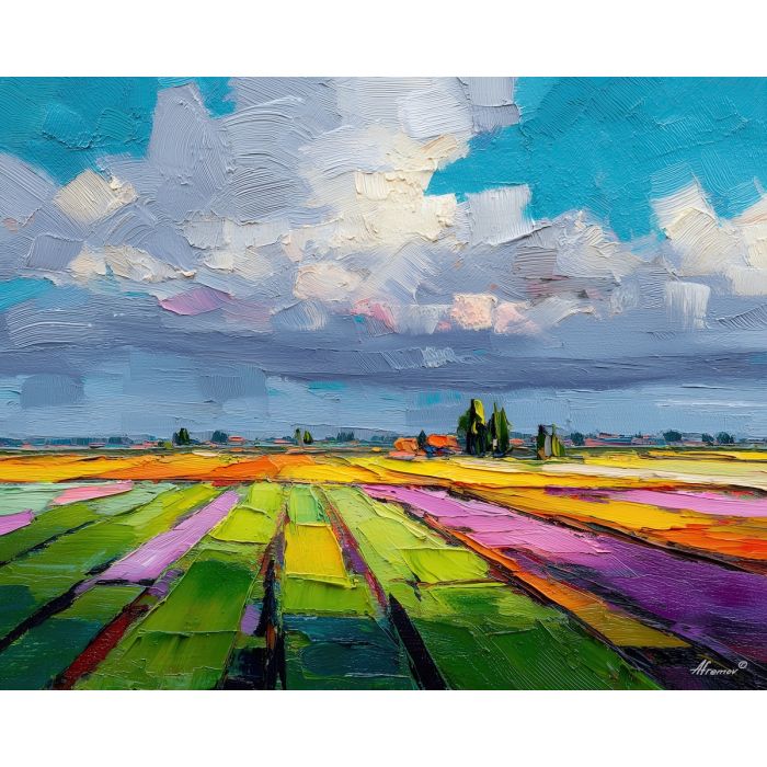 tilted, field, palette knife, oil painting, impasto, textured paint, layered pigment, scraped surface, thick strokes, expressive texture, hand painted, fine art, material depth, visual rhythm, atmospheric, color control, painterly surface