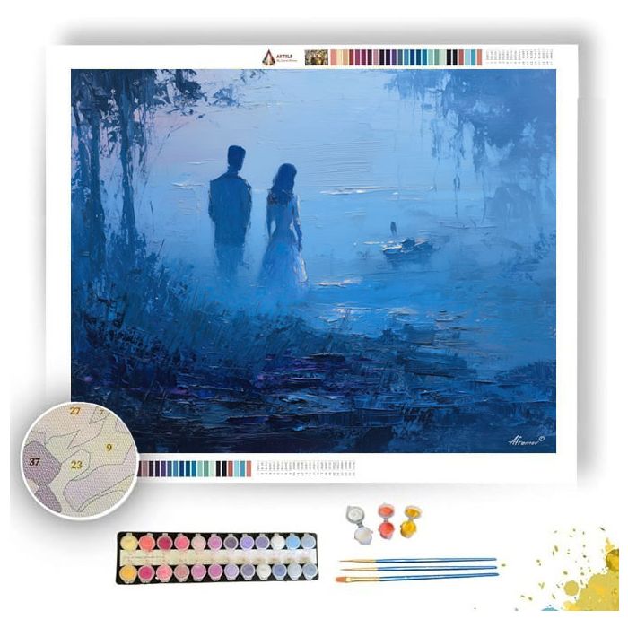 ABSENT MOMENT BREATH - Paint by Numbers Full Kit