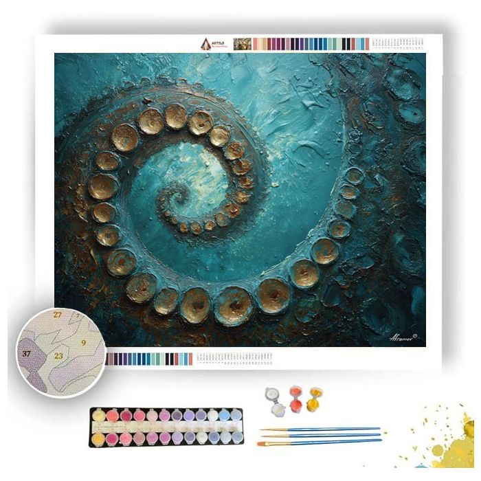 HIDDEN SPIRAL PULSE - Paint by Numbers Full Kit