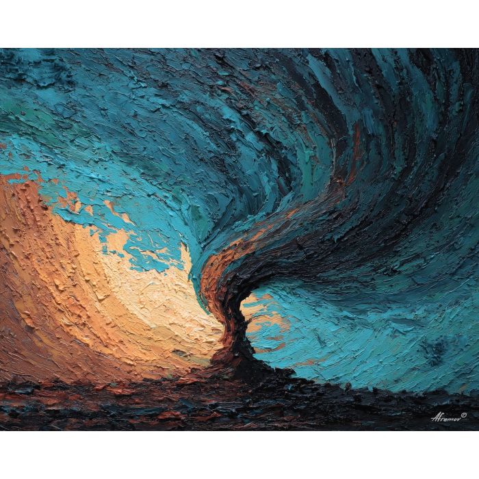 twisted, presence, form, palette knife, oil painting, impasto, textured paint, layered pigment, scraped surface, thick strokes, expressive texture, hand painted, fine art, material depth, visual rhythm, atmospheric, color control, painterly surface