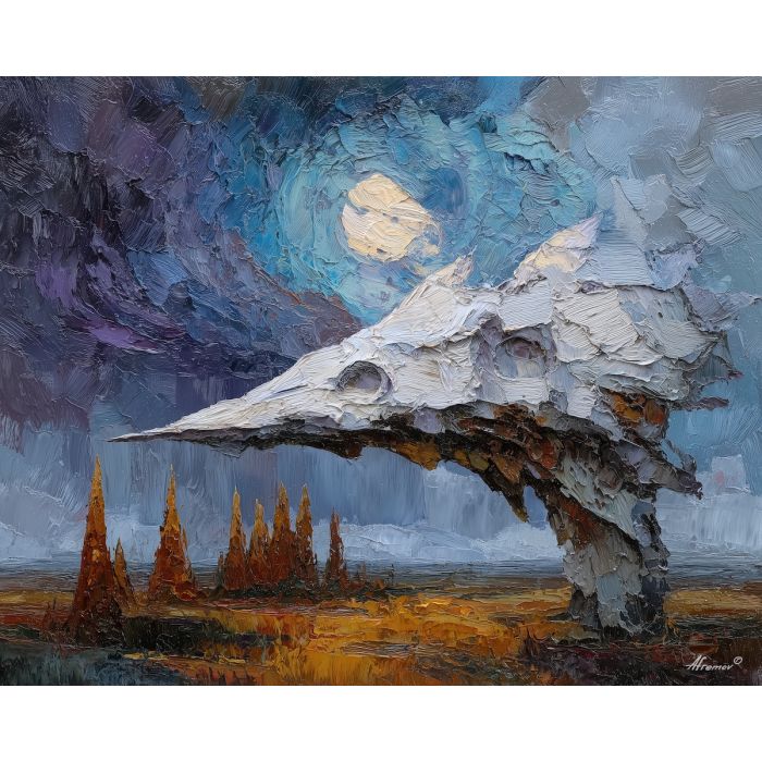 strange, form, palette knife, oil painting, impasto, textured paint, layered pigment, scraped surface, thick strokes, expressive texture, hand painted, fine art, material depth, visual rhythm, atmospheric, color control, painterly surface