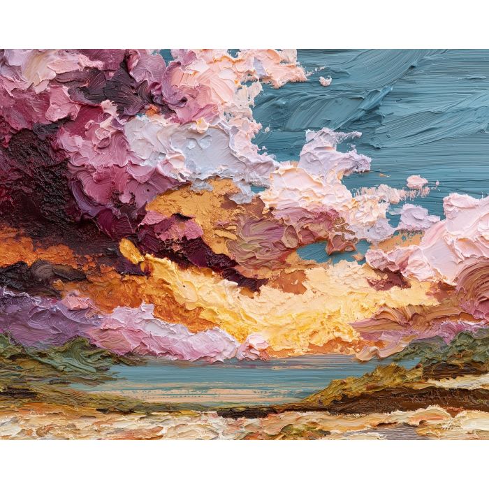 unsettled, moment, palette knife, oil painting, impasto, textured paint, layered pigment, scraped surface, thick strokes, expressive texture, hand painted, fine art, material depth, visual rhythm, atmospheric, color control, painterly surface