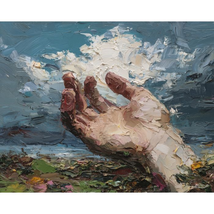 skewed, gesture, thought, palette knife, oil painting, impasto, textured paint, layered pigment, scraped surface, thick strokes, expressive texture, hand painted, fine art, material depth, visual rhythm, atmospheric, color control, painterly surface