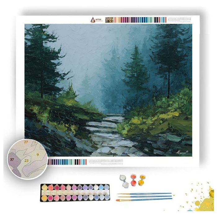 QUIET TRACE SHAPE - Paint by Numbers Full Kit