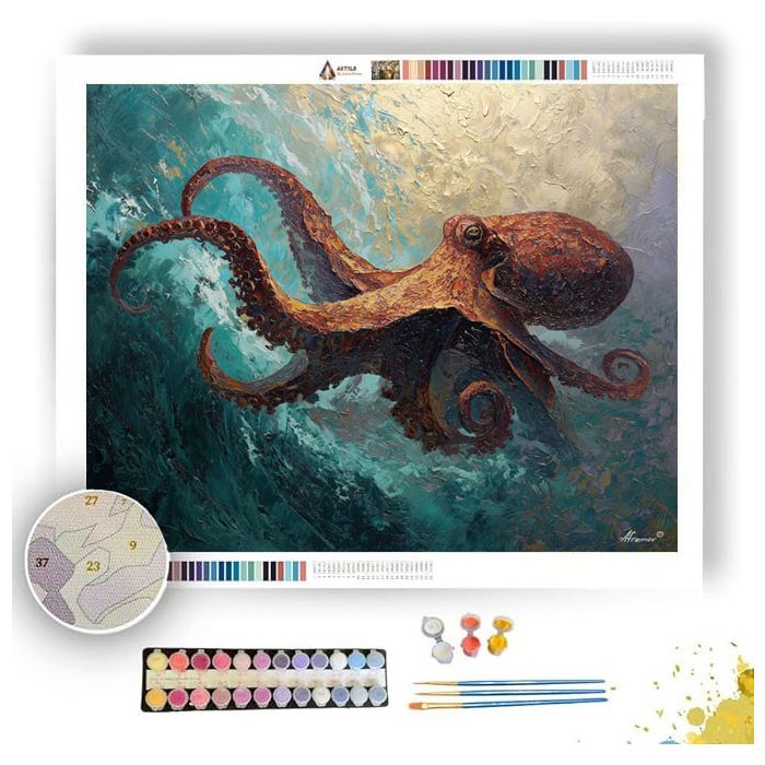 SHADOWED PULSE - Paint by Numbers Full Kit