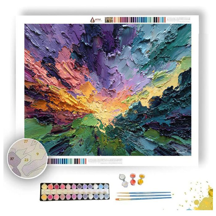 BROKEN AXIS VIEW - Paint by Numbers Full Kit