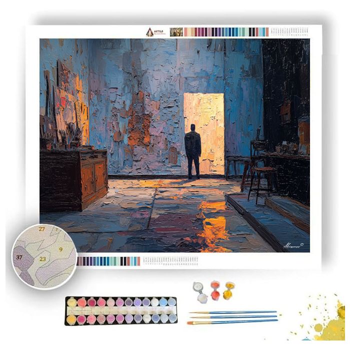 AWKWARD FIGURE ROOM - Paint by Numbers Full Kit