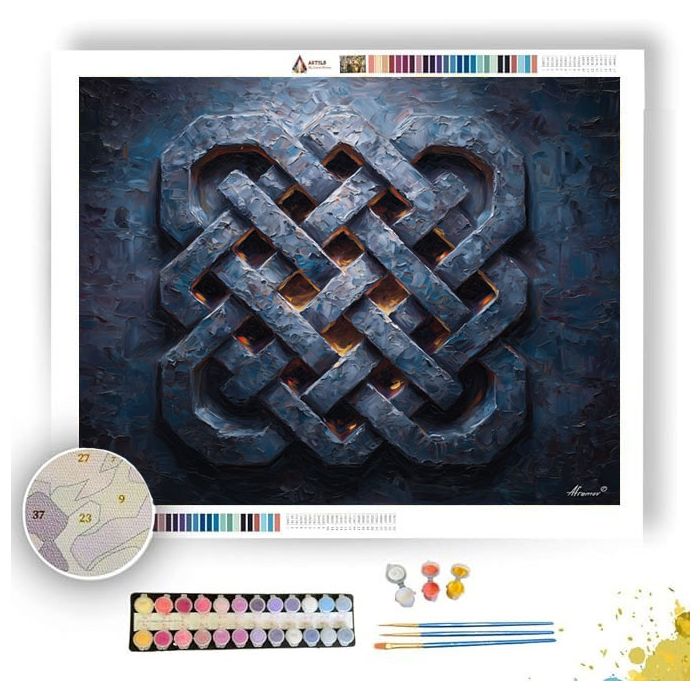 VEILED GLOWING - Paint by Numbers Full Kit