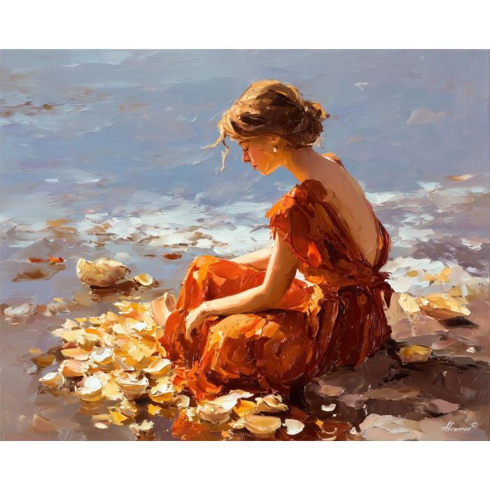 still, gentle, palette knife, oil painting, impasto, thick paint, layered pigment, scraped texture, hand painted, fine art, expressive surface, material depth, painterly, atmospheric, visual rhythm, textured painting, studio art