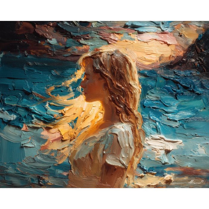 private, narrow, palette knife, oil painting, impasto, thick paint, layered pigment, scraped texture, hand painted, fine art, expressive surface, material depth, painterly, atmospheric, visual rhythm, textured painting, studio art