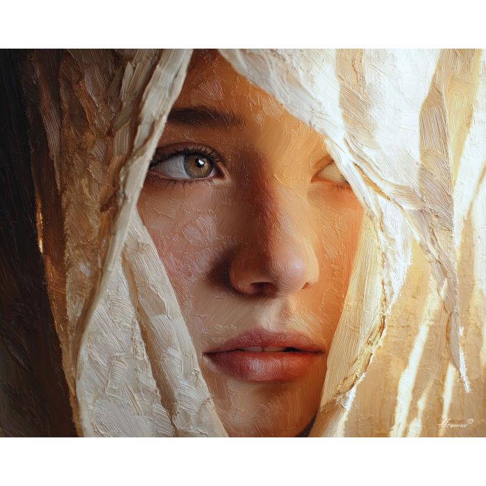 fading, narrow, palette knife, oil painting, impasto, thick paint, layered pigment, scraped texture, hand painted, fine art, expressive surface, material depth, painterly, atmospheric, visual rhythm, textured painting, studio art