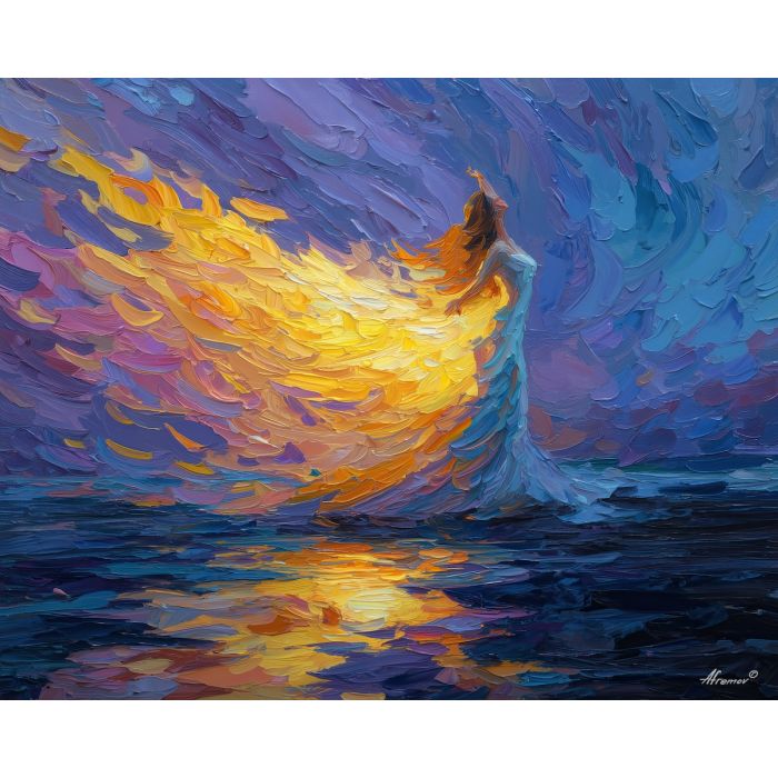 tender, warm, palette knife, oil painting, impasto, thick paint, layered pigment, scraped texture, hand painted, fine art, expressive surface, material depth, painterly, atmospheric, visual rhythm, textured painting, studio art