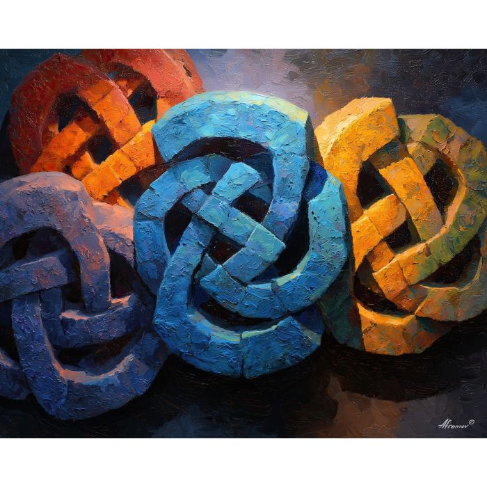 balanced, soft, palette knife, oil painting, impasto, thick paint, layered pigment, scraped texture, hand painted, fine art, expressive surface, material depth, painterly, atmospheric, visual rhythm, textured painting, studio art