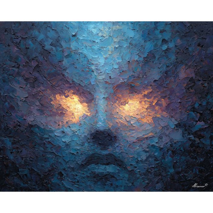 luminous, presence, palette knife, oil painting, impasto, textured paint, layered pigment, scraped surface, thick strokes, expressive texture, hand painted, fine art, material depth, visual rhythm, atmospheric, color control, painterly surface