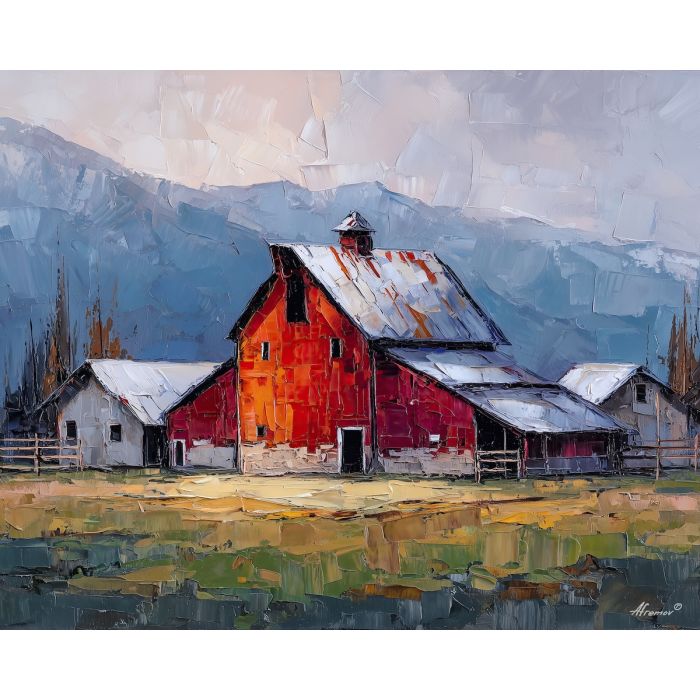 stable, line, palette knife, oil painting, impasto, textured paint, layered pigment, scraped surface, thick strokes, expressive texture, hand painted, fine art, material depth, visual rhythm, atmospheric, color control, painterly surface