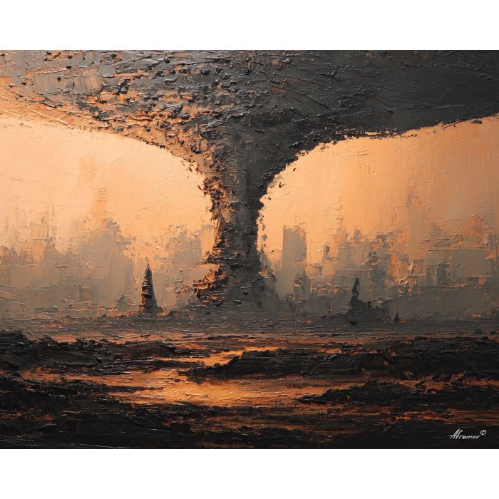 unknown, vision, form, palette knife, oil painting, impasto, textured paint, layered pigment, scraped surface, thick strokes, expressive texture, hand painted, fine art, material depth, visual rhythm, atmospheric, color control, painterly surface