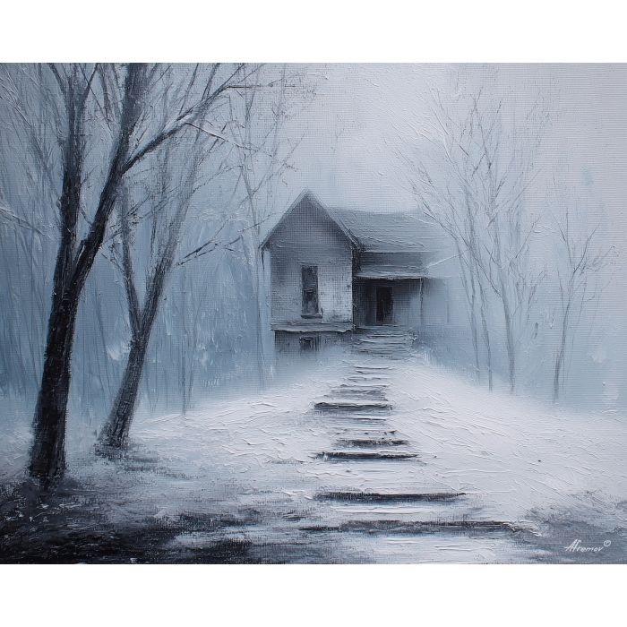 hollow, trace, palette knife, oil painting, impasto, textured paint, layered pigment, scraped surface, thick strokes, expressive texture, hand painted, fine art, material depth, visual rhythm, atmospheric, color control, painterly surface