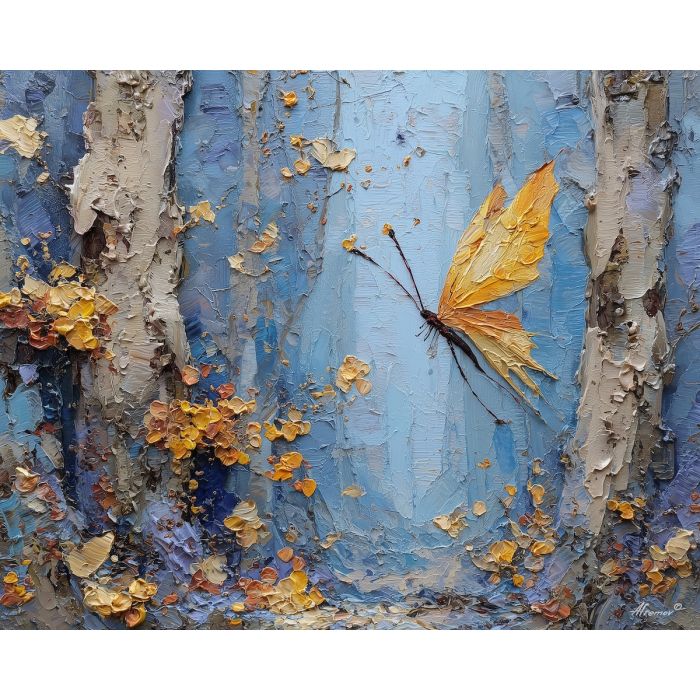 secret, wing, palette knife, oil painting, impasto, textured paint, layered pigment, scraped surface, thick strokes, expressive texture, hand painted, fine art, material depth, visual rhythm, atmospheric, color control, painterly surface