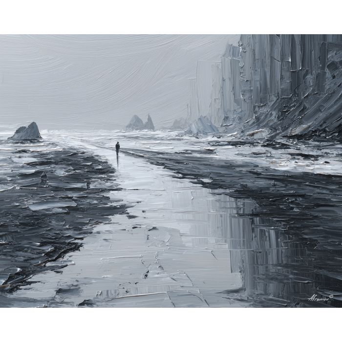 dense, surface, palette knife, oil painting, impasto, textured paint, layered pigment, scraped surface, thick strokes, expressive texture, hand painted, fine art, material depth, visual rhythm, atmospheric, color control, painterly surface