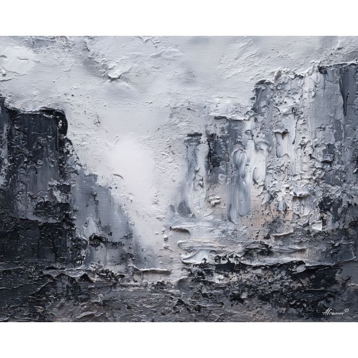 unified, space, palette knife, oil painting, impasto, textured paint, layered pigment, scraped surface, thick strokes, expressive texture, hand painted, fine art, material depth, visual rhythm, atmospheric, color control, painterly surface