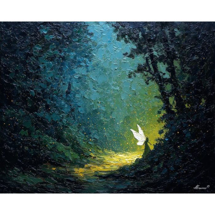 glowing, trace, palette knife, oil painting, impasto, textured paint, layered pigment, scraped surface, thick strokes, expressive texture, hand painted, fine art, material depth, visual rhythm, atmospheric, color control, painterly surface