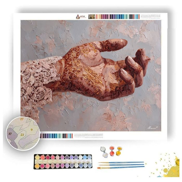 DELICATE HAND - Paint by Numbers Full Kit