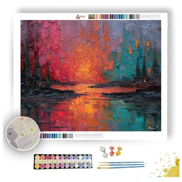 WARM LINE - Paint by Numbers Full Kit