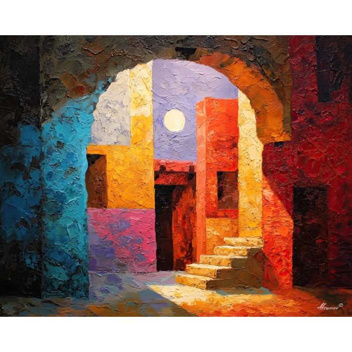 decorative, form, palette knife, oil painting, impasto, textured paint, layered pigment, scraped surface, thick strokes, expressive texture, hand painted, fine art, material depth, visual rhythm, atmospheric, color control, painterly surface