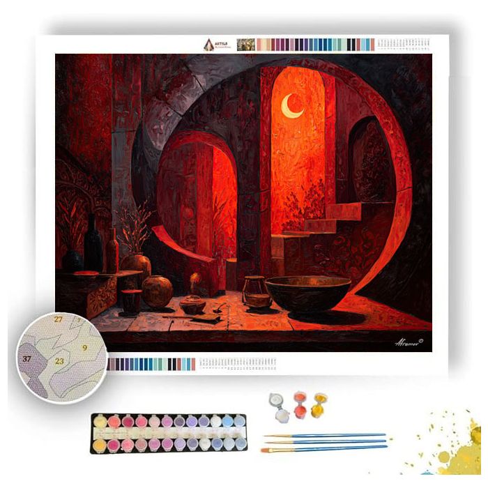 CURVED RITUAL - Paint by Numbers Full Kit