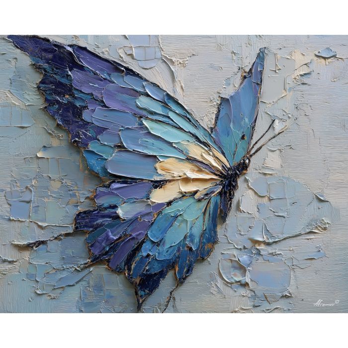 airy, wing, palette knife, oil painting, impasto, textured paint, layered pigment, scraped surface, thick strokes, expressive texture, hand painted, fine art, material depth, visual rhythm, atmospheric, color control, painterly surface