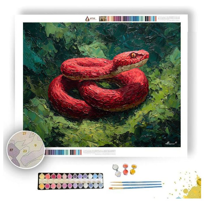 COILED STRIKE - Paint by Numbers Full Kit