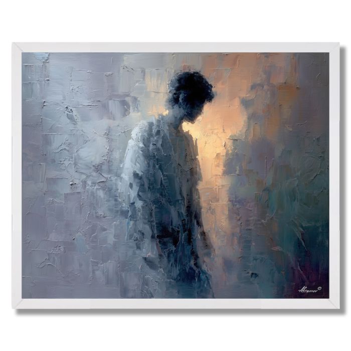 FADING FIGURE SHAPE - FRAMED