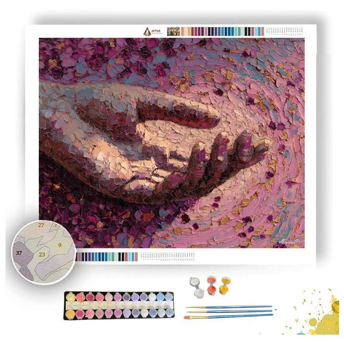 CURVED HAND - Paint by Numbers Full Kit