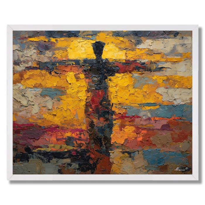 ABSTRACT PRESENCE FIGURE - FRAMED