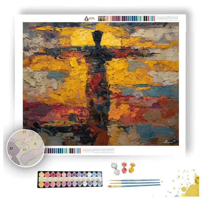ABSTRACT PRESENCE FIGURE - Paint by Numbers Full Kit