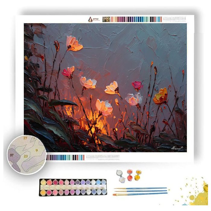 WARM LIGHT - Paint by Numbers Full Kit