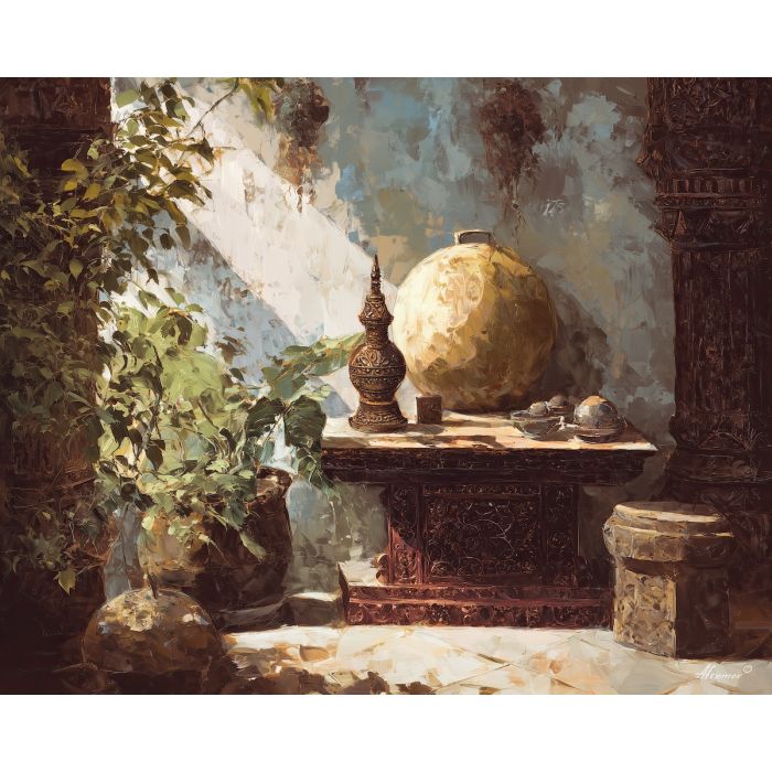 decorative, form, design, palette knife, oil painting, impasto, textured paint, layered pigment, scraped surface, thick strokes, expressive texture, hand painted, fine art, material depth, visual rhythm, atmospheric, color control, painterly surface