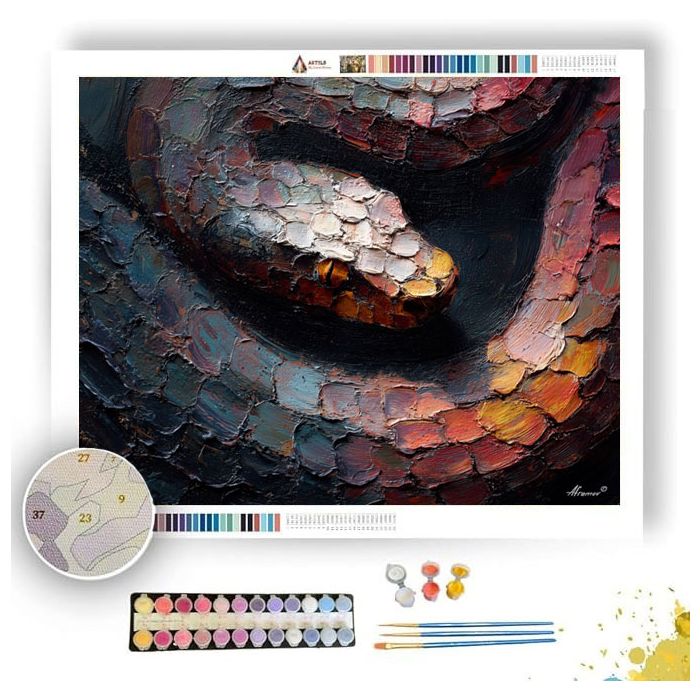 DARK SHADOW TRACK - Paint by Numbers Full Kit