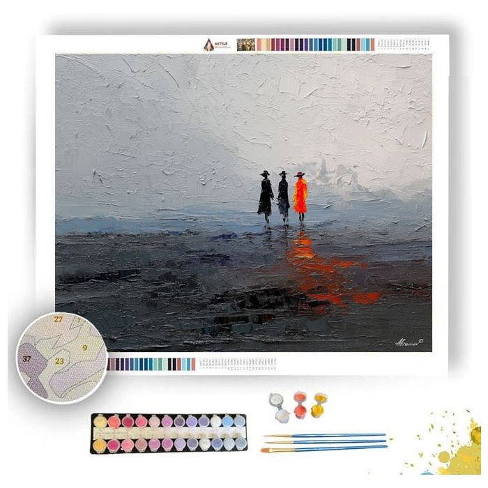 THIN TRACE FIGURE - Paint by Numbers Full Kit