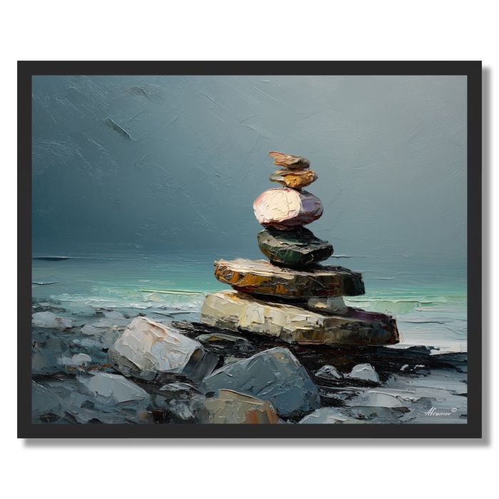 CALM SHAPE MOMENT - FRAMED
