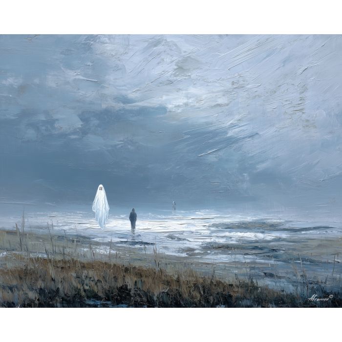 lingering, echo, palette knife, oil painting, impasto, textured paint, layered pigment, scraped surface, thick strokes, expressive texture, hand painted, fine art, material depth, visual rhythm, atmospheric, color control, painterly surface