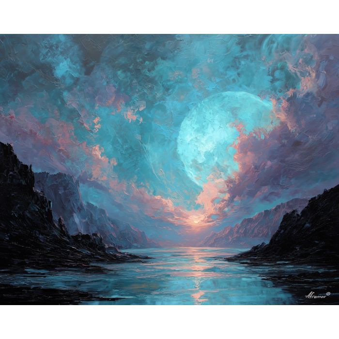 luminous, mind, palette knife, oil painting, impasto, textured paint, layered pigment, scraped surface, thick strokes, expressive texture, hand painted, fine art, material depth, visual rhythm, atmospheric, color control, painterly surface