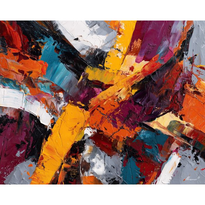 broken, pressure, oversized abstract, bold forms, palette knife, oil painting, impasto, thick paint, layered pigment, textured surface, large scale art, expressive abstraction, heavy texture, dynamic composition, painterly surface, material depth, contemporary abstract