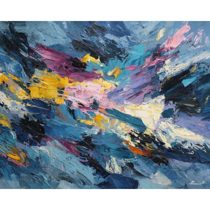 charged, layer, oversized abstract, bold forms, palette knife, oil painting, impasto, thick paint, layered pigment, textured surface, large scale art, expressive abstraction, heavy texture, dynamic composition, painterly surface, material depth, contemporary abstract