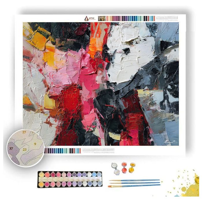 DENSE SPLIT COLLISION - Paint by Numbers Full Kit