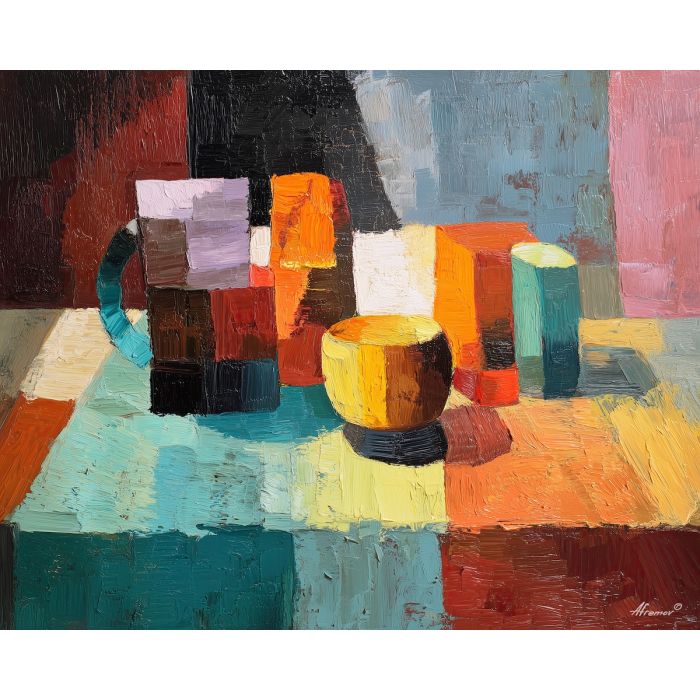 forceful, structure, oversized abstract, bold forms, palette knife, oil painting, impasto, thick paint, layered pigment, textured surface, large scale art, expressive abstraction, heavy texture, dynamic composition, painterly surface, material depth, contemporary abstract