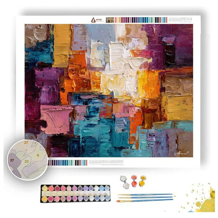 RAW STRETCHED LAYER - Paint by Numbers Full Kit